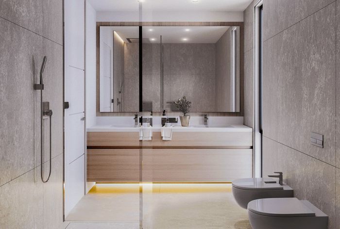 Bathroom blue vanity navy shower tile ideas floor tiles glass bathrooms remodel chevron small room interior vanities showers royal saved