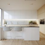 Minimalist kitchens kitchen white wood interior ideas sleek inspiration super get visualizer studio